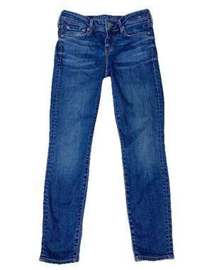 Paradise Mine Low Rise Skinny Cropped Blue Jeans Women’s Size 27